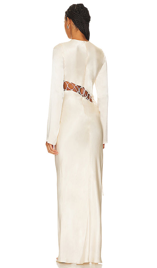 chinese dress ladies Arienzo Asymmetrical Lace Up Chiffon Maxi Dress – MATTHÉ main image 0