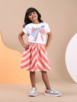 U.S. POLO ASSN. - Pink Stripes Skirt