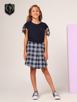 U.S. POLO ASSN. - Blue Checks Skorts