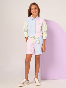 U.S. POLO ASSN. - Multi-Color Stripes Shorts with Belt (Set of 2)