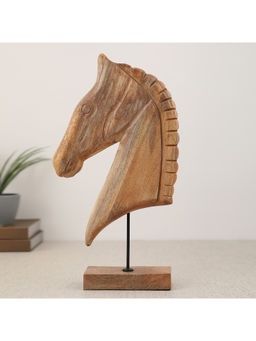 HomeTown - Wood and Metal Horse Figurine