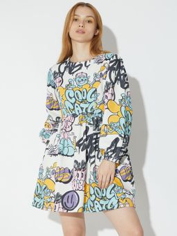 ONLY - Blue Printed Regular Dresses