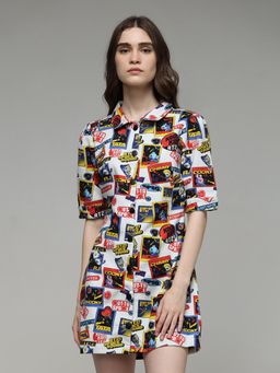 ONLY - White Printed Regular Dresses