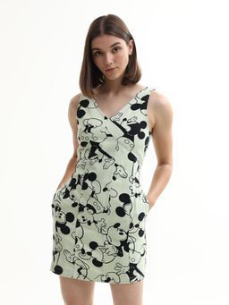 ONLY - Green Printed Regular Dresses