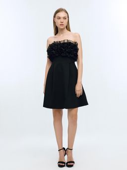 Cover Story - Black Solid Regular Dress