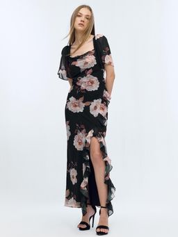 Cover Story - Multi-Color Printed Bodycon Dress