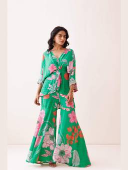 Kisakshi Jaipur - Green Verde Victory Co-Ord Set