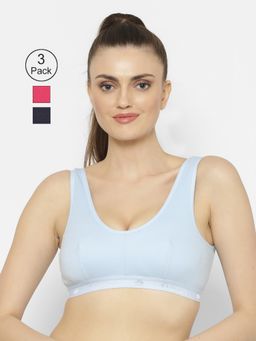 Floret - Wirefree Non-padded Sporty Bra - Multi-Color