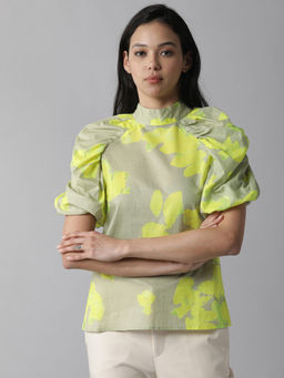RAREISM - Green Printed Top