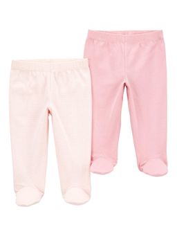 Carter's - Baby Girl Baby Footed Pant (Pack of 2)