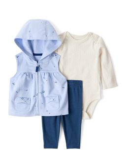 Carter's - Baby Girls Bow Printed Jacket Romper and Pant