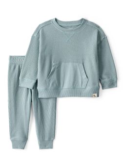 Carter's - Baby Boys Waffle Knit Long-Sleeve Sweatshirt and Jogger