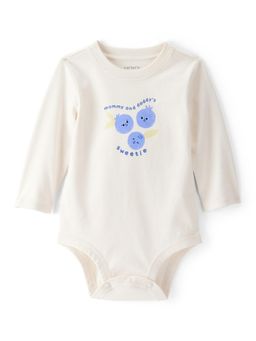 Carter's - Baby Girl Cotton Full Sleeve Graphic Romper