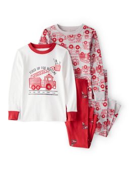 Carter's - Baby Boys Firetruck Printed Long-Sleeve Co-Ord Set (Pack of 2)