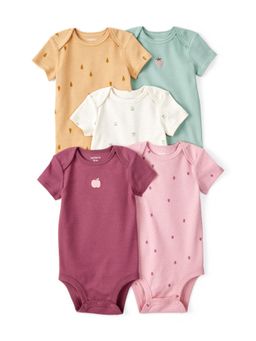 Carter's - Baby Girl Fruit Print Cotton Multipack Rompers (Pack of 5)