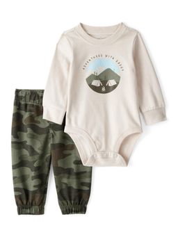 Carter's - Baby Boy Camping Camo Long-Sleeve Romper & Jogger