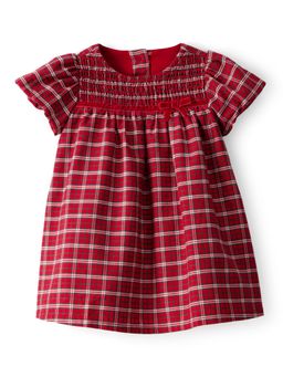 Carter's - Baby Girl Plaid Print Short-Sleeve Dress and Bloomer