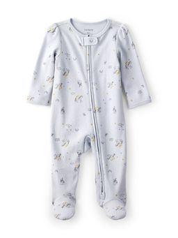 Carter's - Baby Girl Unicorn Star Print Full Sleeve 2-Way Zip Sleep & Play Sleepsuit