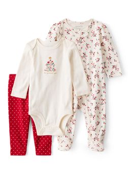 Carter's - Baby Girl Christmas Sleepsuit, Romper and Pant