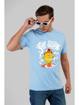 UNDERRATED CLUB - Surfboard Session Powder Blue Regular Fit T-shirt
