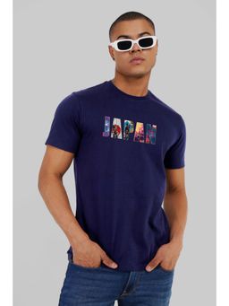 UNDERRATED CLUB - Japan Navy Blue Regular Fit T-shirt