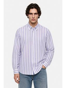 Snitch - Lavender Full Sleeves Regular Casual Shirt for Men