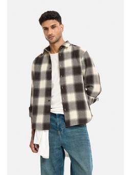 Snitch - Brown Full Sleeves Regular Casual Shirt for Men