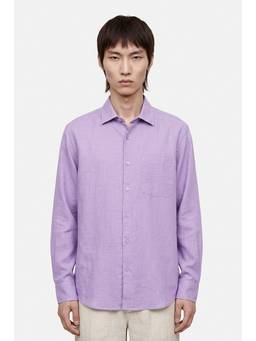 Snitch - Lavender Solid Full Sleeves Regular Casual Shirt for Men