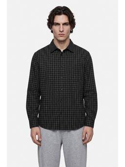 Snitch - Black Full Sleeves Regular Casual Shirt for Men