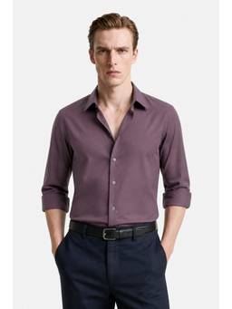 Snitch - Mauve Full Sleeves Regular Formal Shirt for Men