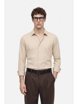 Snitch - Beige Full Sleeves Regular Formal Shirt for Men