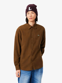 Lacoste - Brown Regular Fit Flannel Shirt
