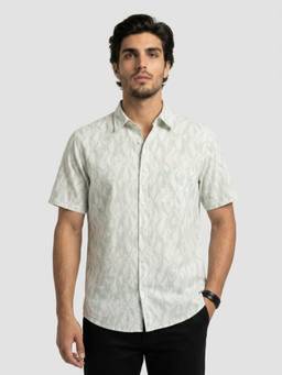 Spykar - Men Green Regular Fit Shirt