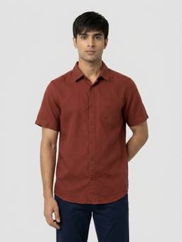Spykar - Men Red Regular Fit Shirt