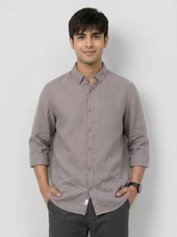 Spykar - Men Beige Regular Fit Shirt