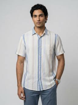 Spykar - Men Off-White Regular Fit Shirt
