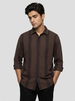 Spykar - Men Brown Regular Fit Shirt