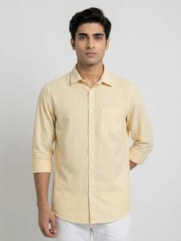 Spykar - Men Yellow Regular Fit Shirt