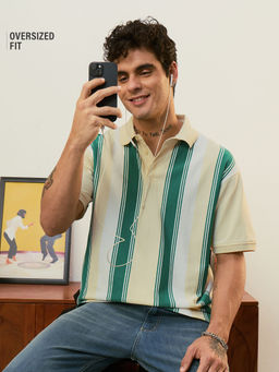 The Souled Store - Oversized Polo: Mint Men Oversized Polos
