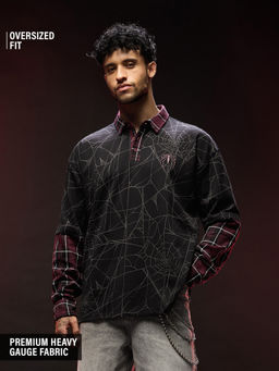 The Souled Store - Official Marvel Spider-Man Men Oversized Full Sleeve Polos