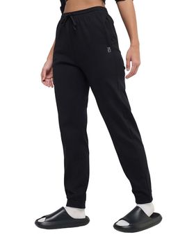 Hunnit - Black High Waist Slit Pocket Joggers