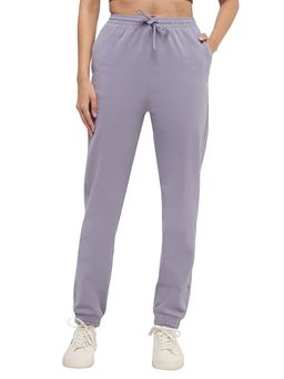 Hunnit - Lavender High Waist Slit Pocket Joggers