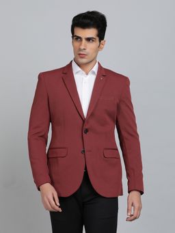 JB Studio - Men Maroon Blazer