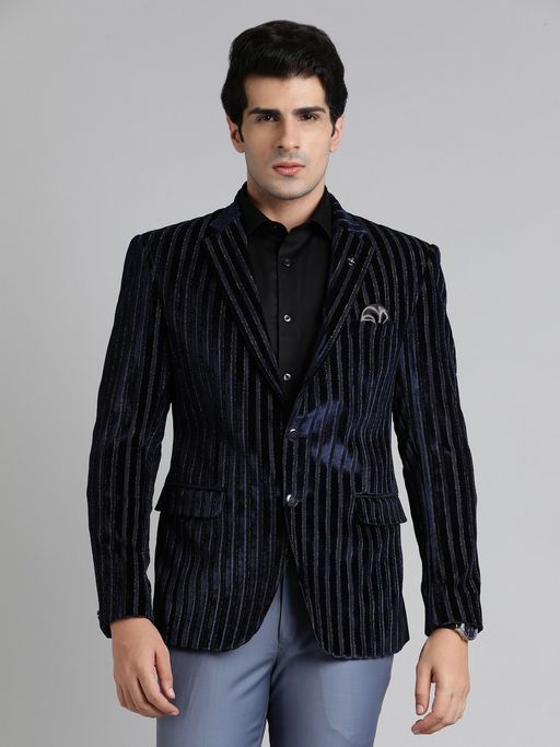 JB Studio Men Royal Blue Blazer