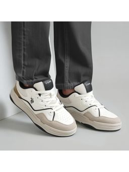 U.S. POLO ASSN. - ODORE 2.0| Stylish Sneakers For Men - Off White