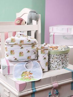 THE BABY TRUNK - Unisex Bambi Print Organic Cotton Travel Set for Kids (Set of 3)