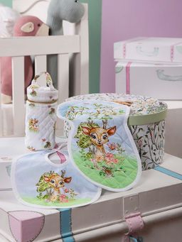 THE BABY TRUNK - Baby 100% Egyptian Cotton Bambi Feed Set of 3 (Small)
