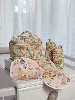 THE BABY TRUNK - 100% Egyptian Cotton Blush Bunny Kids Travel Set of 5