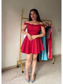 Make believe by Ritika - Red Alia Dress