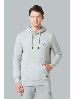 Van Heusen - Men Hooded Neck & Media Pocket Sweatshirt - Grey
